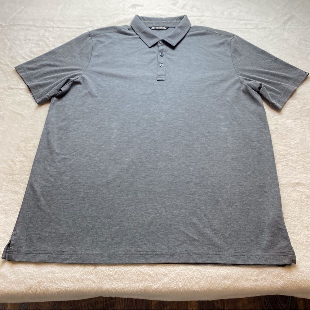 Travis Mathew Dark Heather Gray Oceanside Polo Size XXL